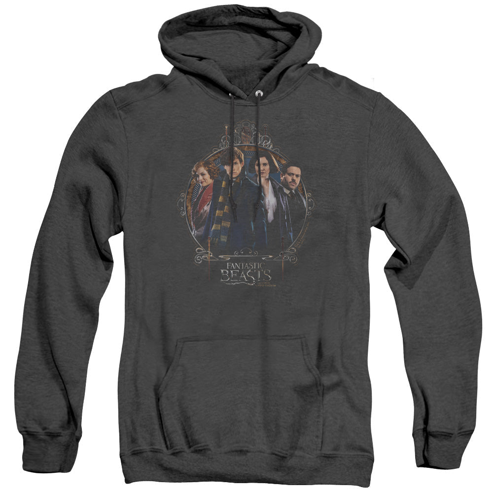 Fantastic Beasts Group Portrait Heather Mens Hoodie Black Officially Licensed