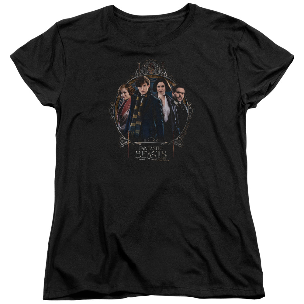 Fantastic Beasts Group Portrait Womens T Shirt Black Officially Licensed