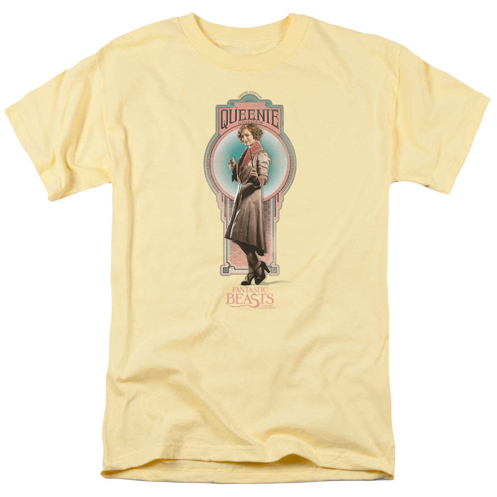 Fantastic Beasts Queenie Mens T Shirt Yellow Officially Licensed