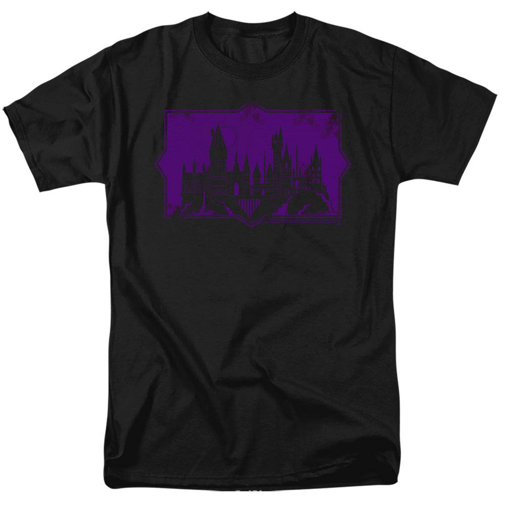 Fantastic Beasts 2 Hogwarts Silhouette Mens T Shirt Black Officially Licensed