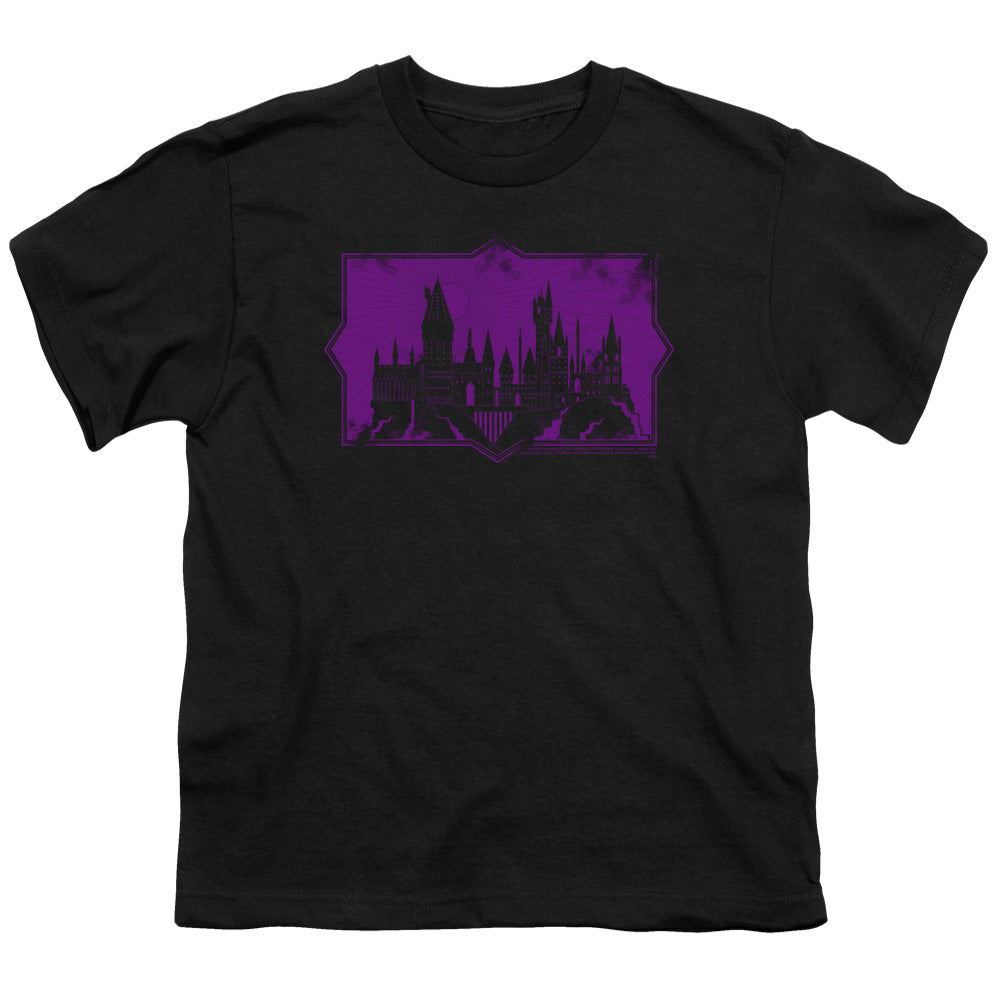 Fantastic Beasts 2 Hogwarts Silhouette Kids Youth T Shirt Black Officially Licensed