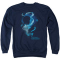 Fantastic Beasts 2 Newt Silhouette Mens Crewneck Sweatshirt Navy Blue Officially Licensed