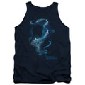 Fantastic Beasts 2 Newt Silhouette Mens Tank Top Shirt Navy Blue Officially Licensed