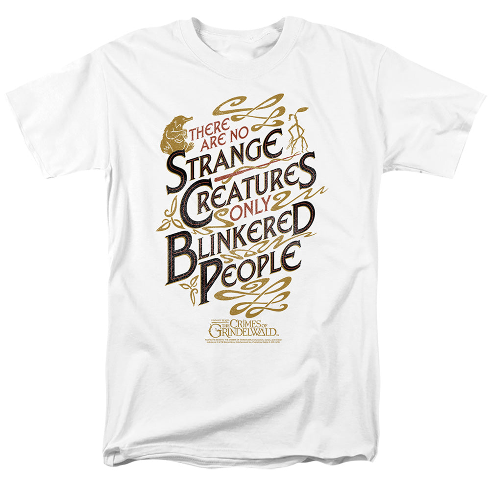 Fantastic Beasts 2 Blinkered People Mens T Shirt White Officially Licensed