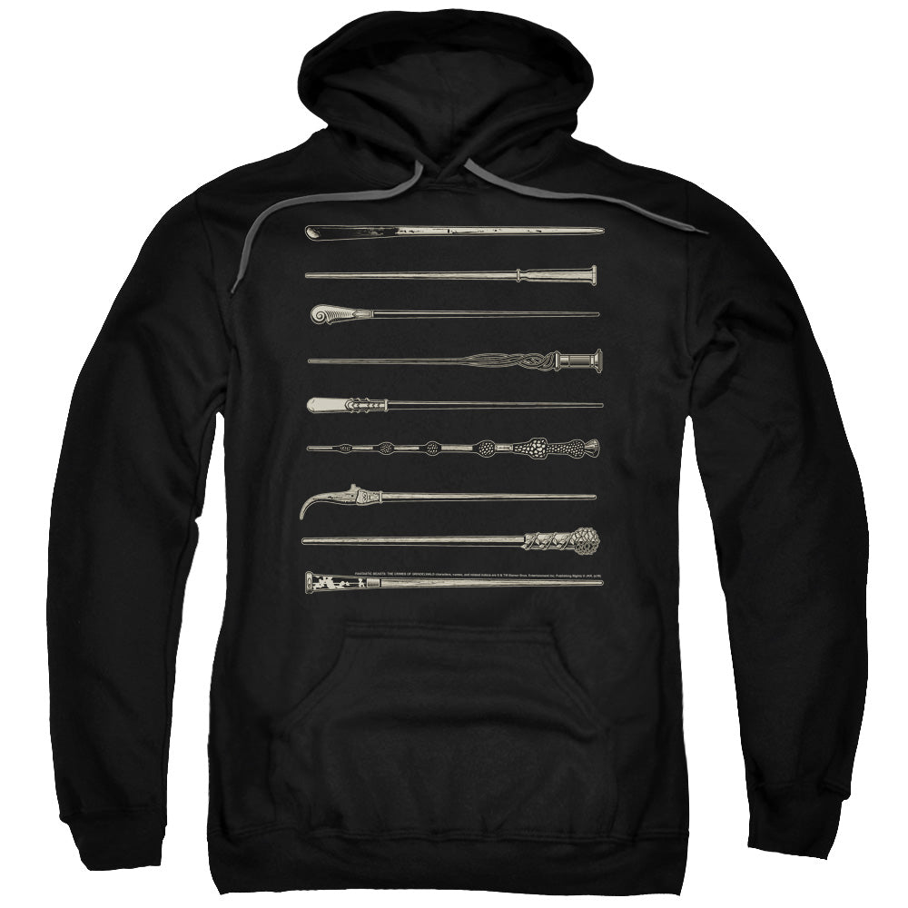 Fantastic Beasts 2 Wands Mens Hoodie Black Officially Licensed