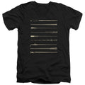 Fantastic Beasts 2 Wands Mens Slim Fit V-Neck T Shirt Black Officially Licensed