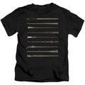 Fantastic Beasts 2 Wands Juvenile Kids Youth T Shirt Black Officially Licensed