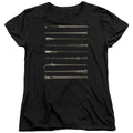 Fantastic Beasts 2 Wands Womens T Shirt Black Officially Licensed
