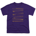 Fantastic Beasts 2 Wands Kids Youth T Shirt Purple Officially Licensed