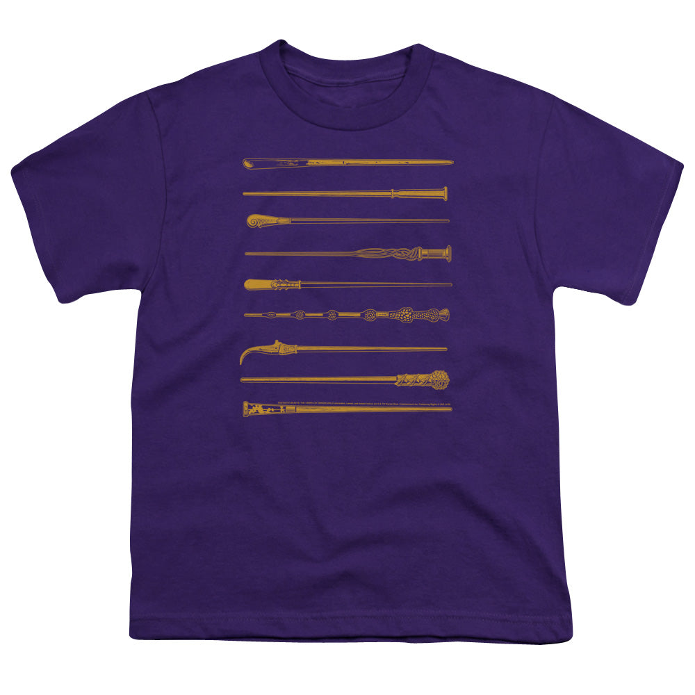 Fantastic Beasts 2 Wands Kids Youth T Shirt Purple Officially Licensed