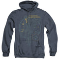 Fantastic Beasts 2 Suitcase Heather Mens Hoodie Navy Blue Officially Licensed