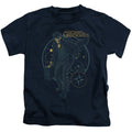 Fantastic Beasts 2 Suitcase Juvenile Kids Youth T Shirt Navy Blue Officially Licensed