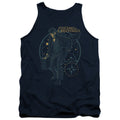 Fantastic Beasts 2 Suitcase Mens Tank Top Shirt Navy Blue Officially Licensed