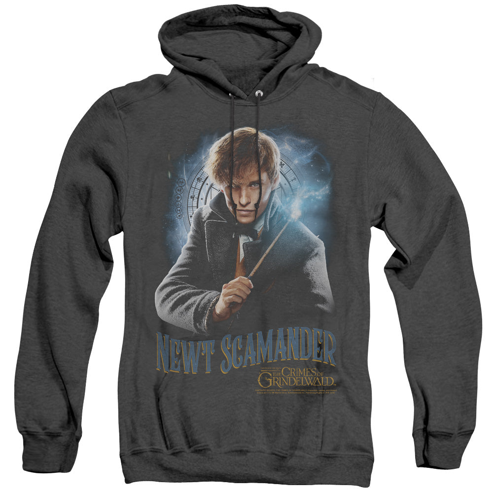 Fantastic Beasts 2 Scamander Monogram Heather Mens Hoodie Black Officially Licensed