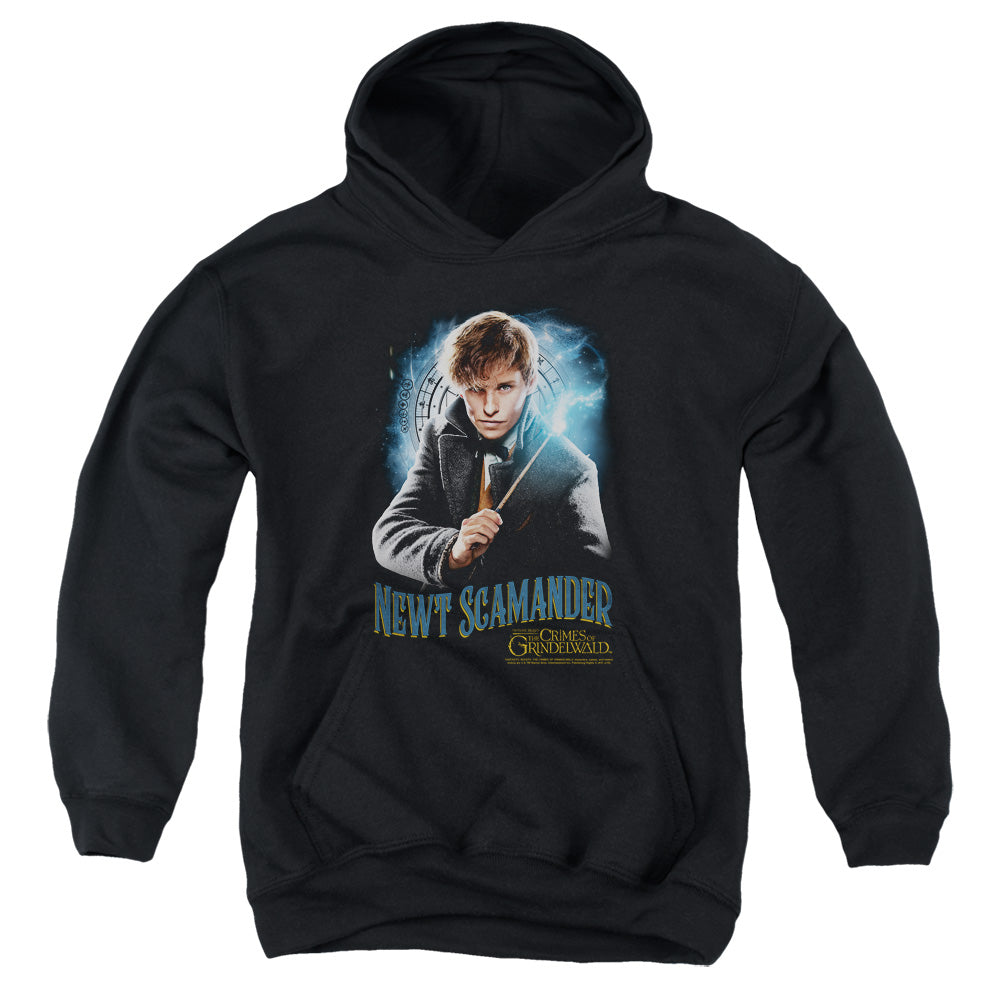 Fantastic Beasts 2 Scamander Monogram Kids Youth Hoodie Black Officially Licensed