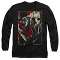 Freddy Vs Jason Vs Mens Long Sleeve Shirt Black Officially Licensed Officially Licensed