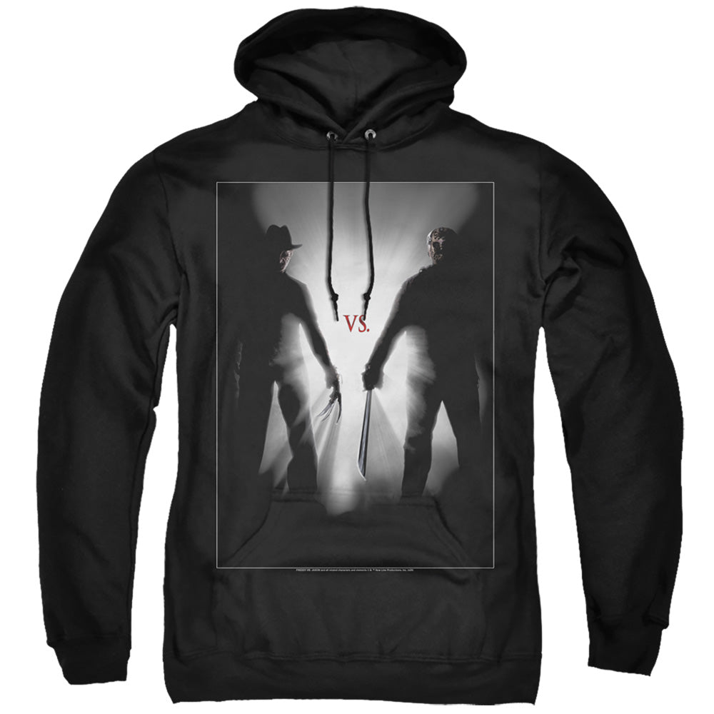 Freddy Vs Jason Silhouettes Mens Hoodie Black Officially Licensed