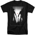 Freddy Vs Jason Silhouettes Mens Tall T Shirt Black Officially Licensed