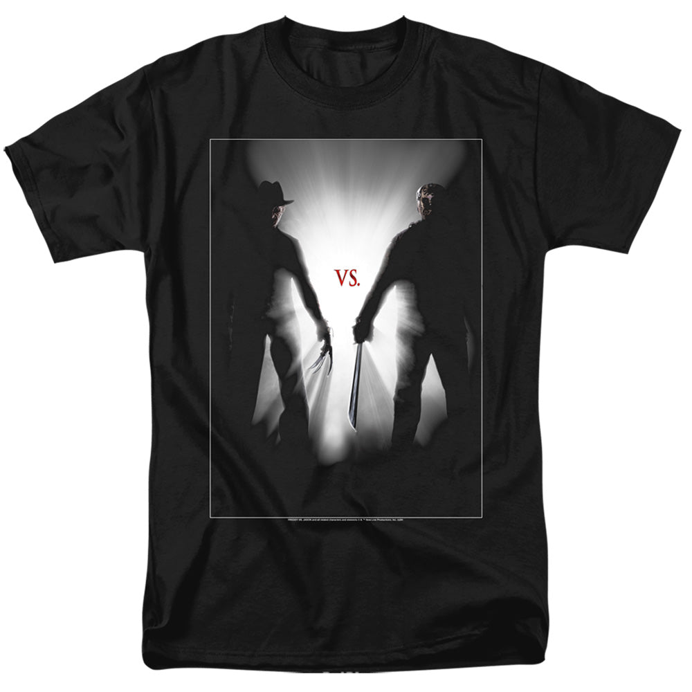 Freddy Vs Jason Silhouettes Mens T Shirt Black Officially Licensed