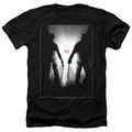 Freddy Vs Jason Silhouettes Heather Mens T Shirt Black Officially Licensed