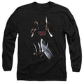 Freddy Vs Jason Face Off Mens Long Sleeve Shirt Black Officially Licensed Officially Licensed