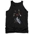 Freddy Vs Jason Face Off Mens Tank Top Shirt Black Officially Licensed