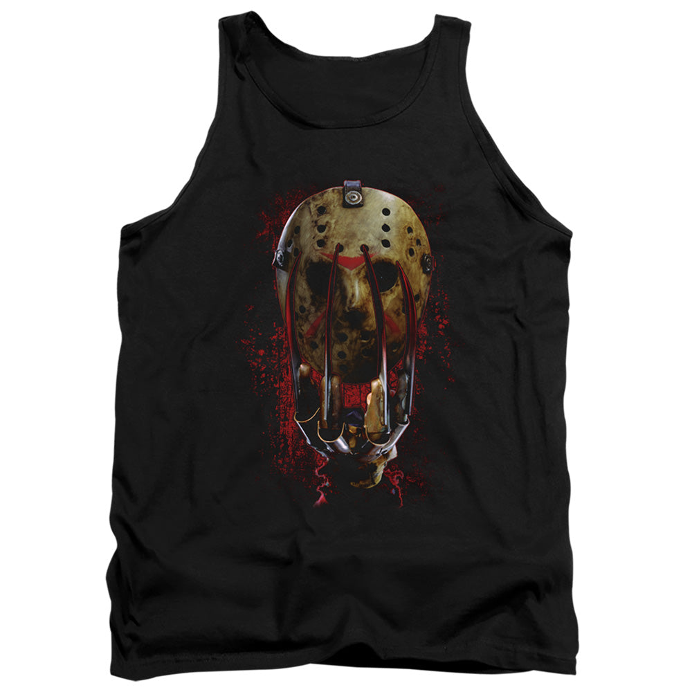 Freddy Vs Jason Mask And Claws Mens Tank Top Shirt Black Officially Licensed