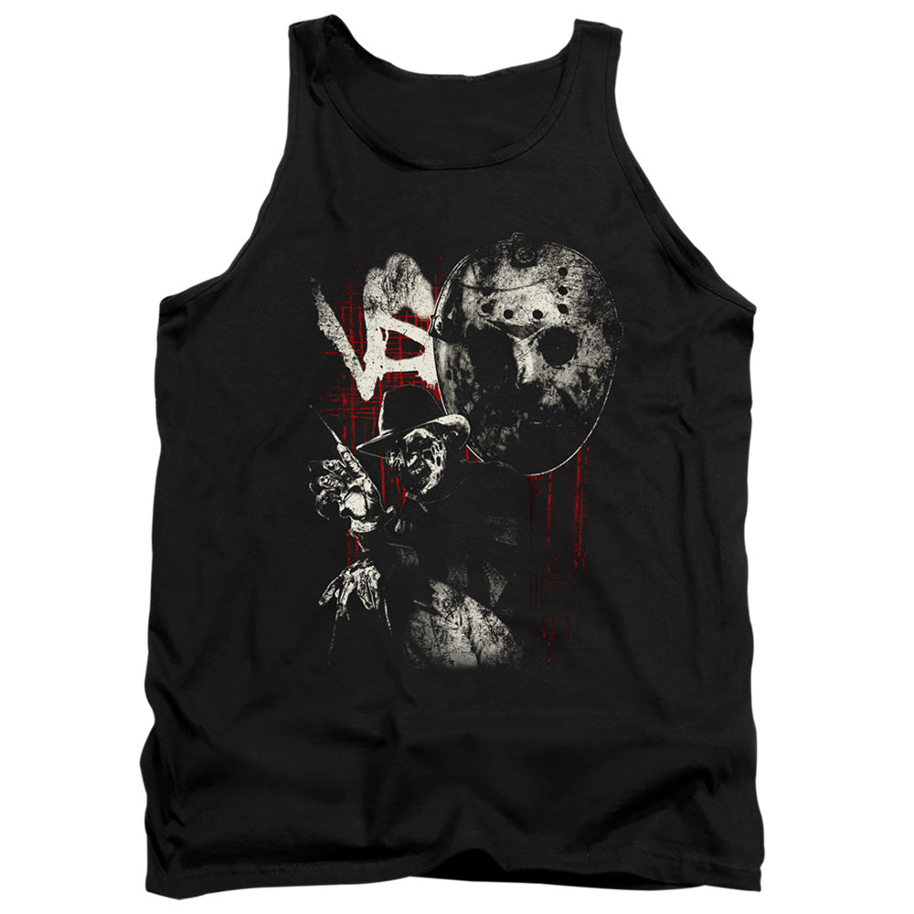 Freddy Vs Jason Scratches Mens Tank Top Shirt Black Officially Licensed