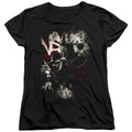 Freddy Vs Jason Scratches Womens T Shirt Black Officially Licensed