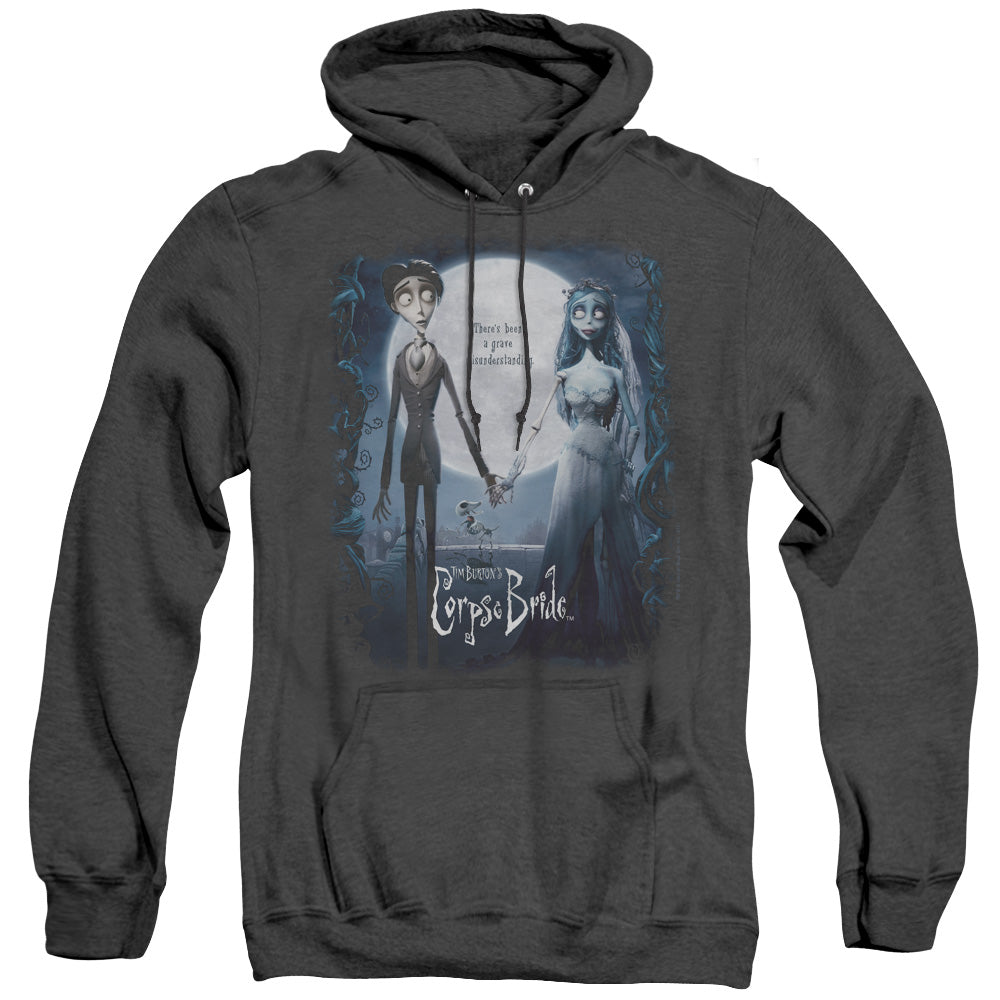 Corpse Bride Poster Heather Mens Hoodie Black Officially Licensed