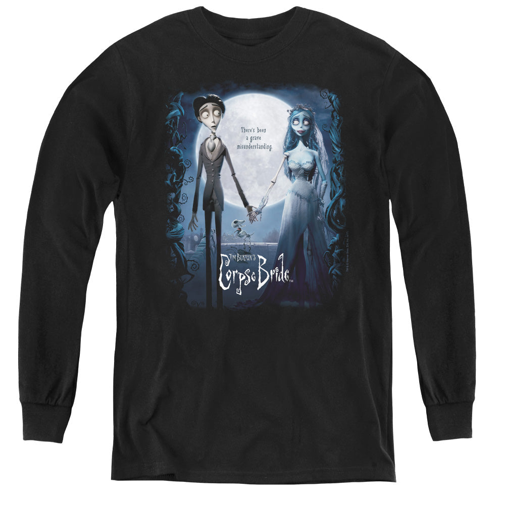 Corpse Bride Poster Long Sleeve Kids Youth T Shirt Black Officially Licensed