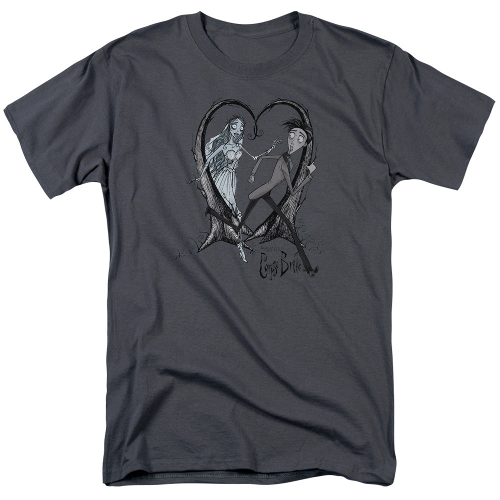Corpse Bride Runaway Groom Mens T Shirt Charcoal Officially Licensed
