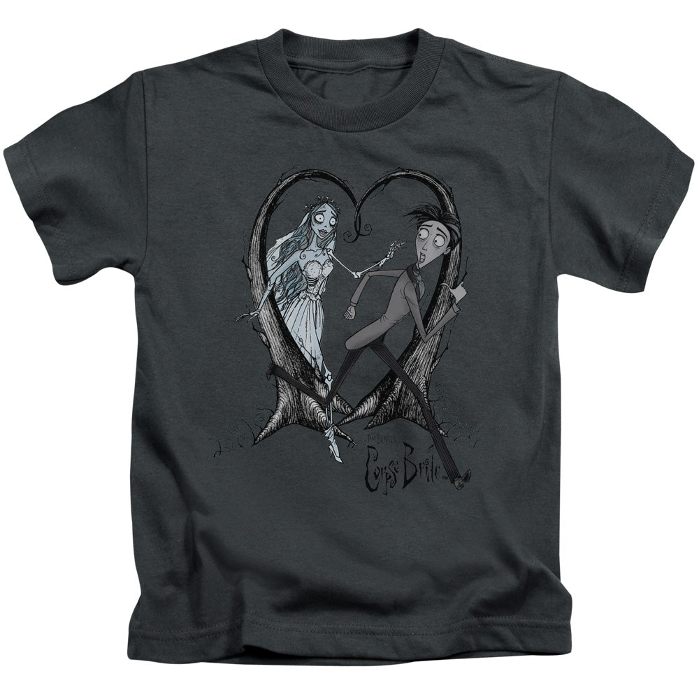 Corpse Bride Runaway Groom Juvenile Kids Youth T Shirt Charcoal Officially Licensed