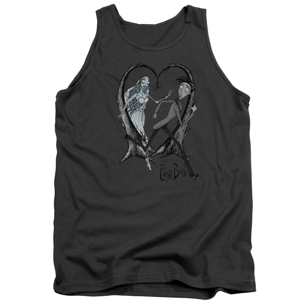 Corpse Bride Runaway Groom Mens Tank Top Shirt Charcoal Officially Licensed