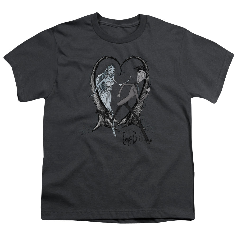 Corpse Bride Runaway Groom Kids Youth T Shirt Charcoal Officially Licensed