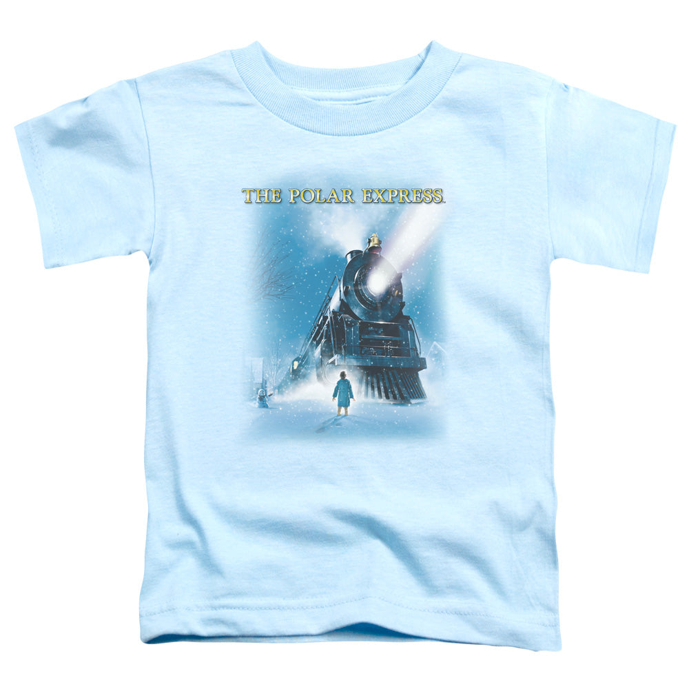 The Polar Express Big Train Toddler Kids Youth T Shirt Light Blue Officially Licensed