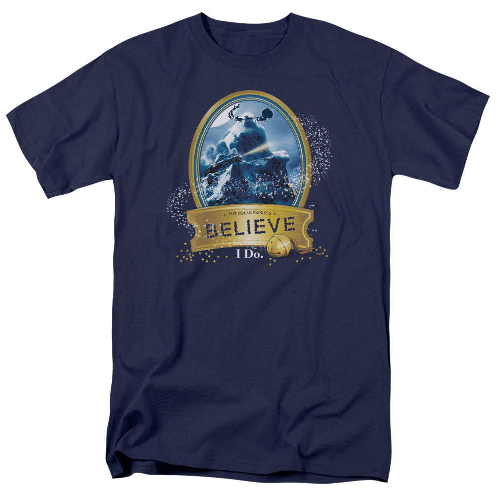 The Polar Express True Believer Mens T Shirt Navy Blue Officially Licensed