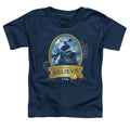 The Polar Express True Believer Toddler Kids Youth T Shirt Navy Blue Officially Licensed