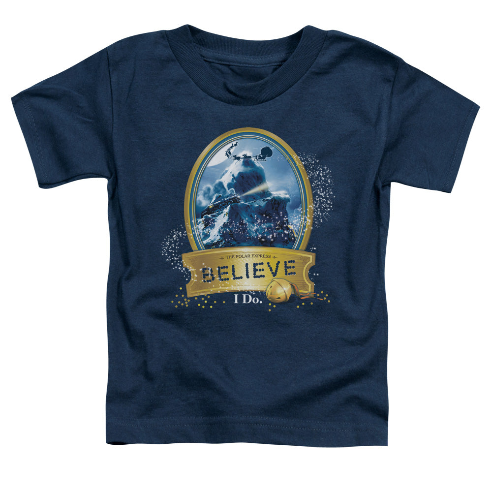 The Polar Express True Believer Toddler Kids Youth T Shirt Navy Blue Officially Licensed