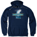 The Polar Express Train Logo Mens Hoodie Navy Blue Officially Licensed