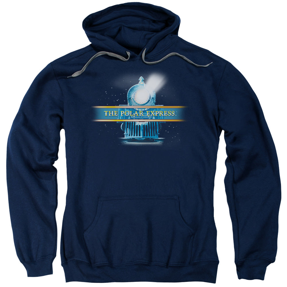 The Polar Express Train Logo Mens Hoodie Navy Blue Officially Licensed