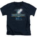 The Polar Express Train Logo Juvenile Kids Youth T Shirt Navy Blue Officially Licensed