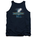 The Polar Express Train Logo Mens Tank Top Shirt Navy Blue Officially Licensed