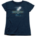 The Polar Express Train Logo Womens T Shirt Navy Blue Officially Licensed