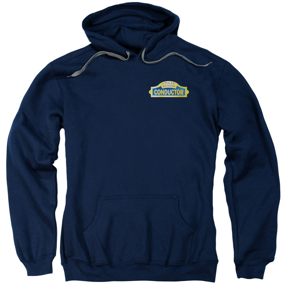 The Polar Express Conductor Mens Hoodie Navy Blue Officially Licensed