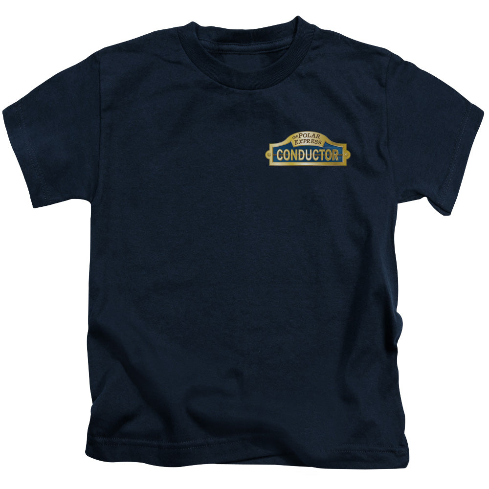 The Polar Express Conductor Juvenile Kids Youth T Shirt Navy Blue Officially Licensed