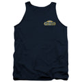The Polar Express Conductor Mens Tank Top Shirt Navy Blue Officially Licensed