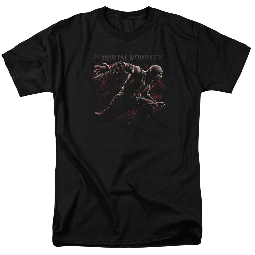 Mortal Kombat X Scorpion Lunge Mens T Shirt Black Officially Licensed