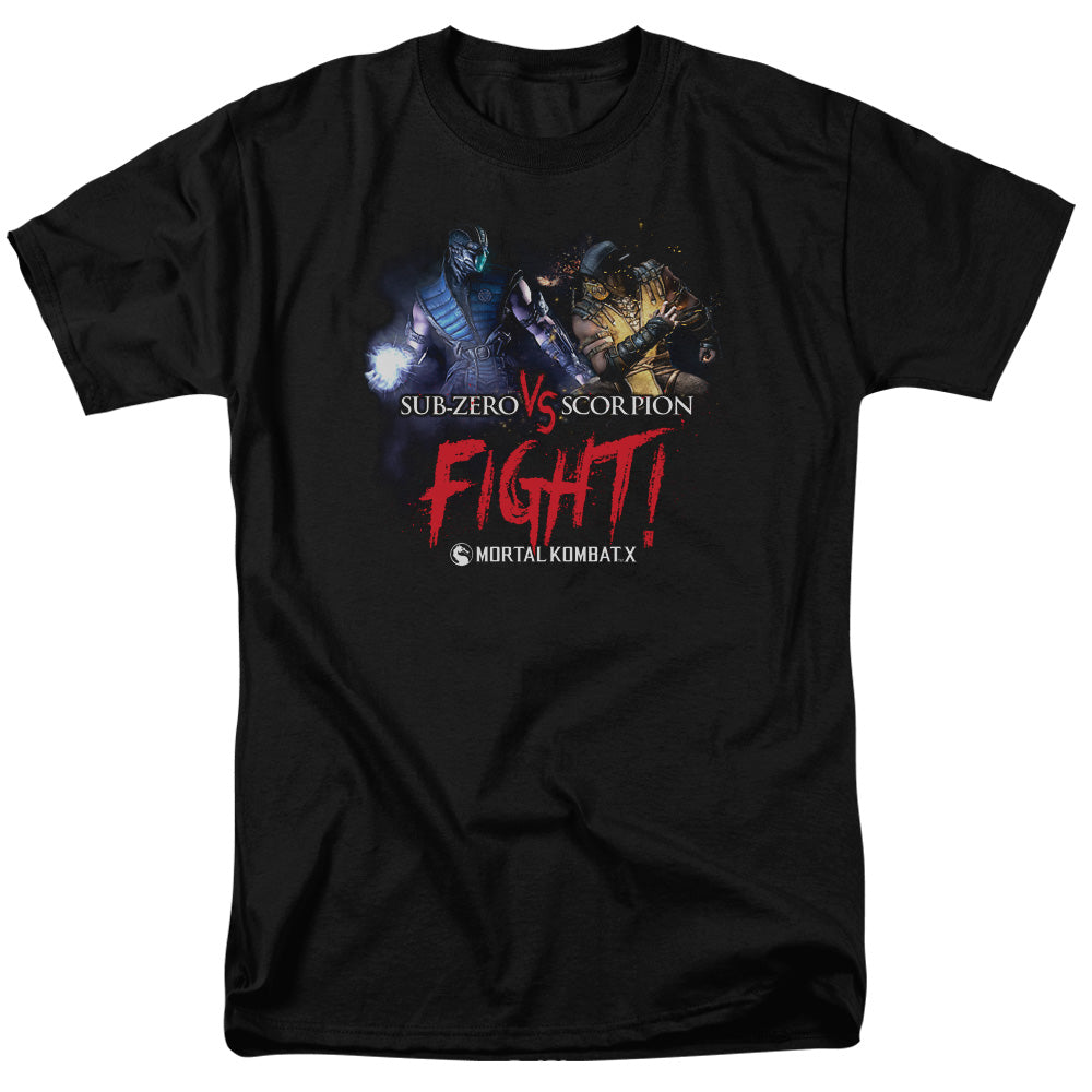 Mortal Kombat X Fight Mens T Shirt Black Officially Licensed