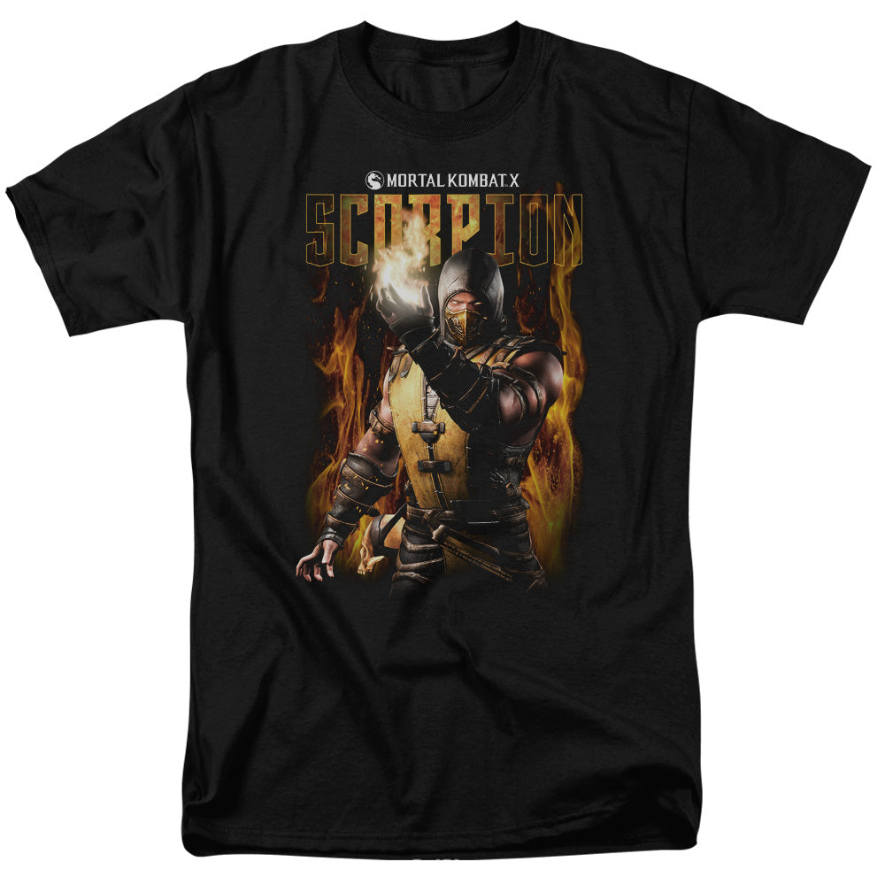 Mortal Kombat Scorpion Mens T Shirt Black Officially Licensed